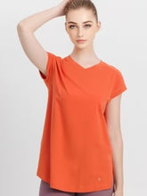 画像をギャラリービューアに読み込む, [Loopa] ルーパ Vネックフレンチトップ ｵﾚﾝｼﾞ
