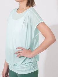 [Loopa] ルーパ シアーヨガトップ ｱｲｽｸﾞﾘｰﾝ