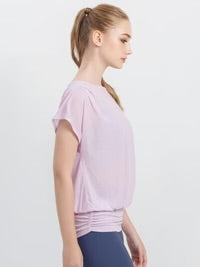 [Loopa] ルーパ シアーヨガトップ ﾗｲﾗｯｸﾊﾟｰﾌﾟﾙ