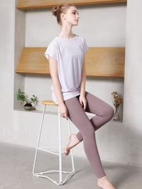 [Loopa] ルーパ シアーヨガトップ ﾗｲﾗｯｸﾊﾟｰﾌﾟﾙ