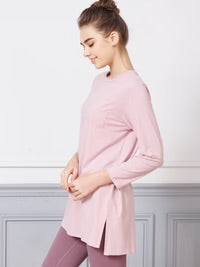 [Loopa] エッセンシャル L/S Tシャツ / Essential L/S T-shirt ｽﾓｰｷｰﾋﾟﾝｸ