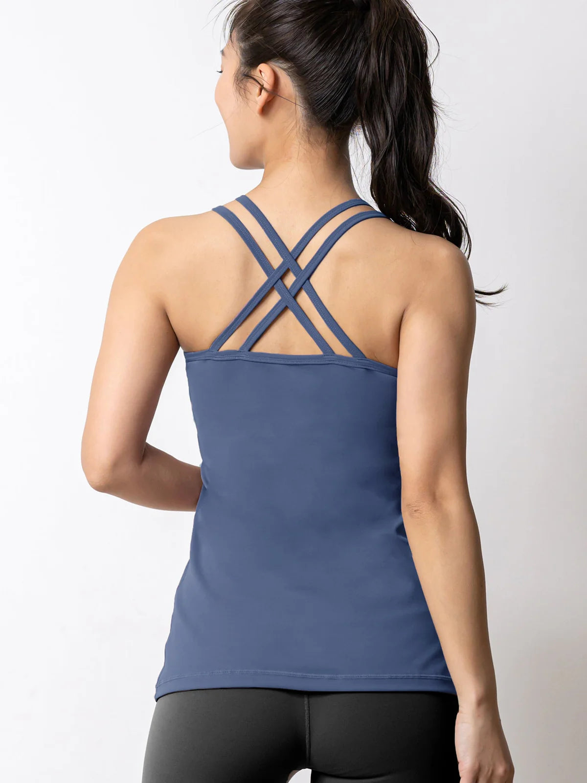 [Loopa] ルーパ カップ付き ダブルストラップ キャミソール ﾋﾔｼﾝｽﾌﾞﾙｰ