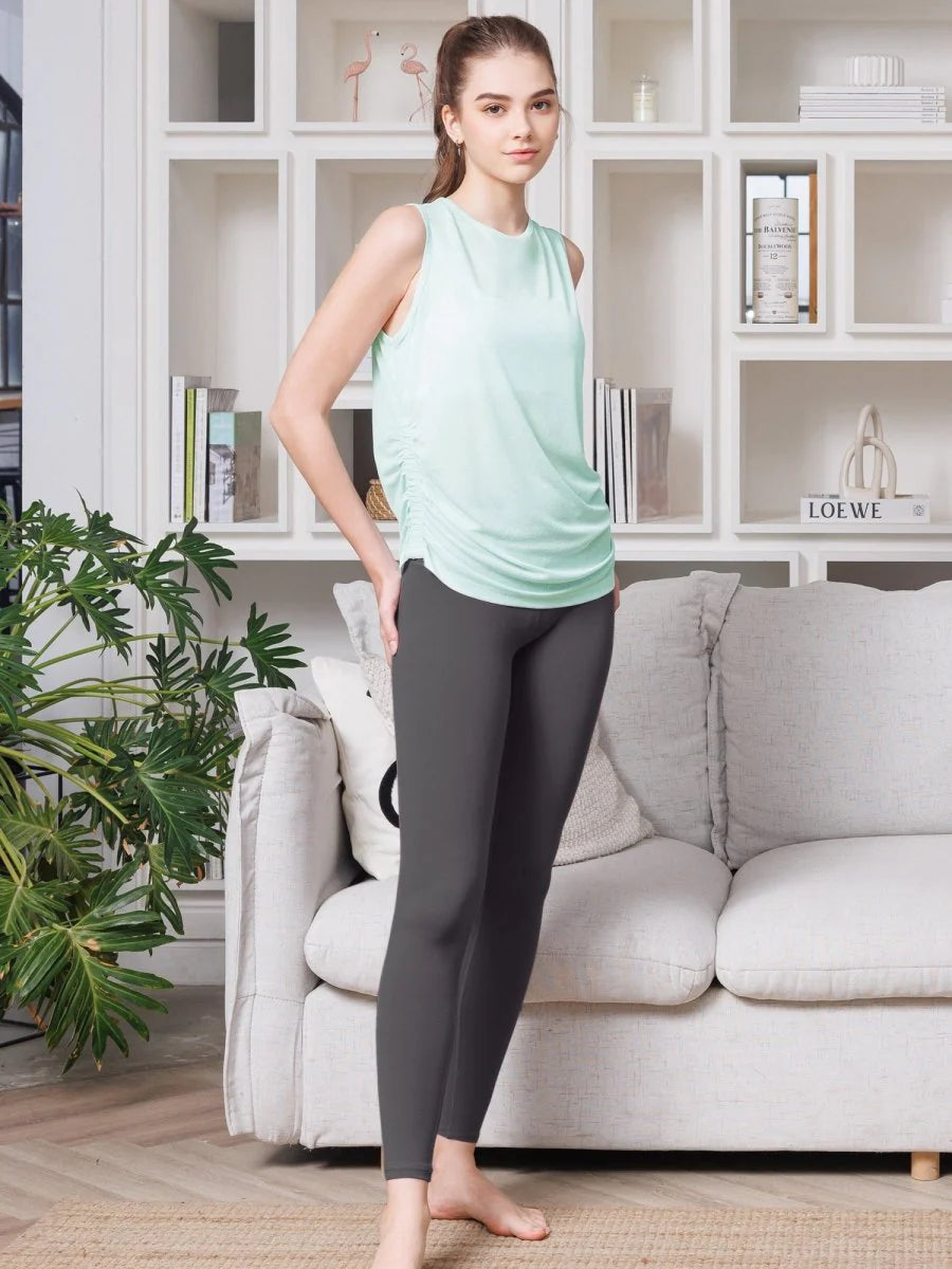 [Loopa] ルーパ シアーサイドラッフルタンク ｱｲｽｸﾞﾘｰﾝ