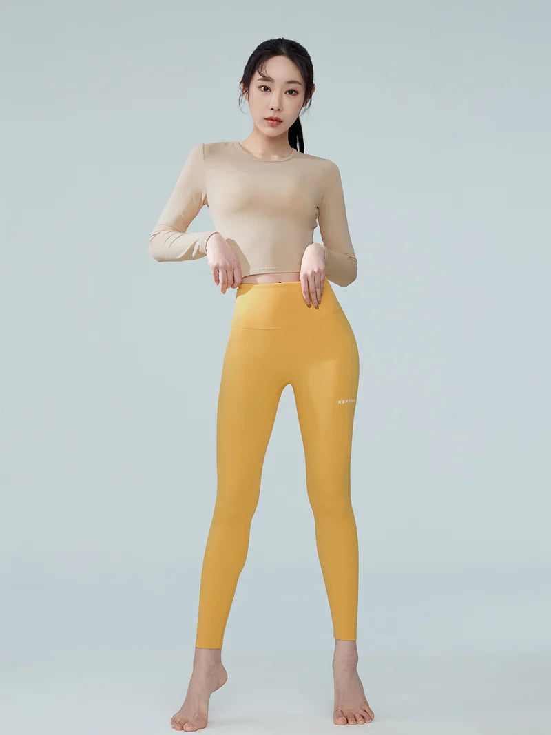 xexymix ｾﾞｸｼｨﾐｯｸｽ XP9157T BLACK LABEL シグネチャー360N 9分丈 レギンス citrus yellow