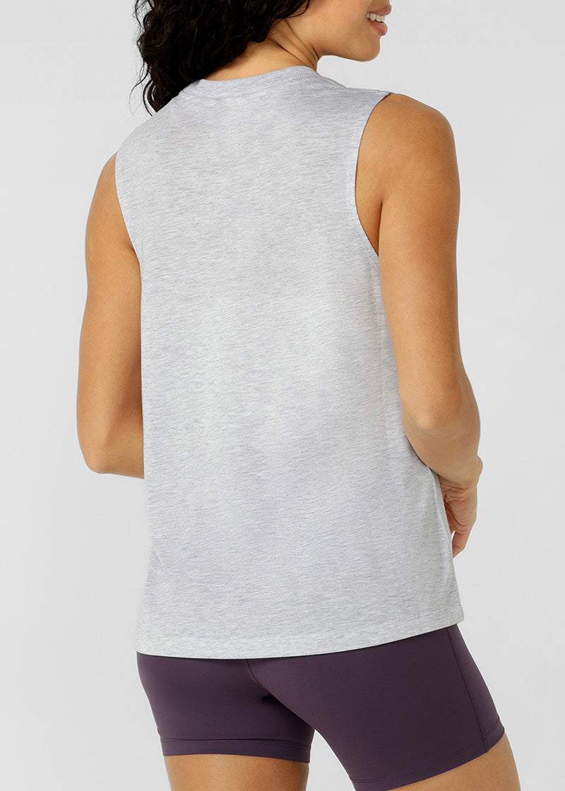 ﾗｽﾄ1点 ﾛｰﾅ LB0379 ﾛｰﾀｽ ﾏｯｽﾙﾀﾝｸ LIGHT GREY MARL