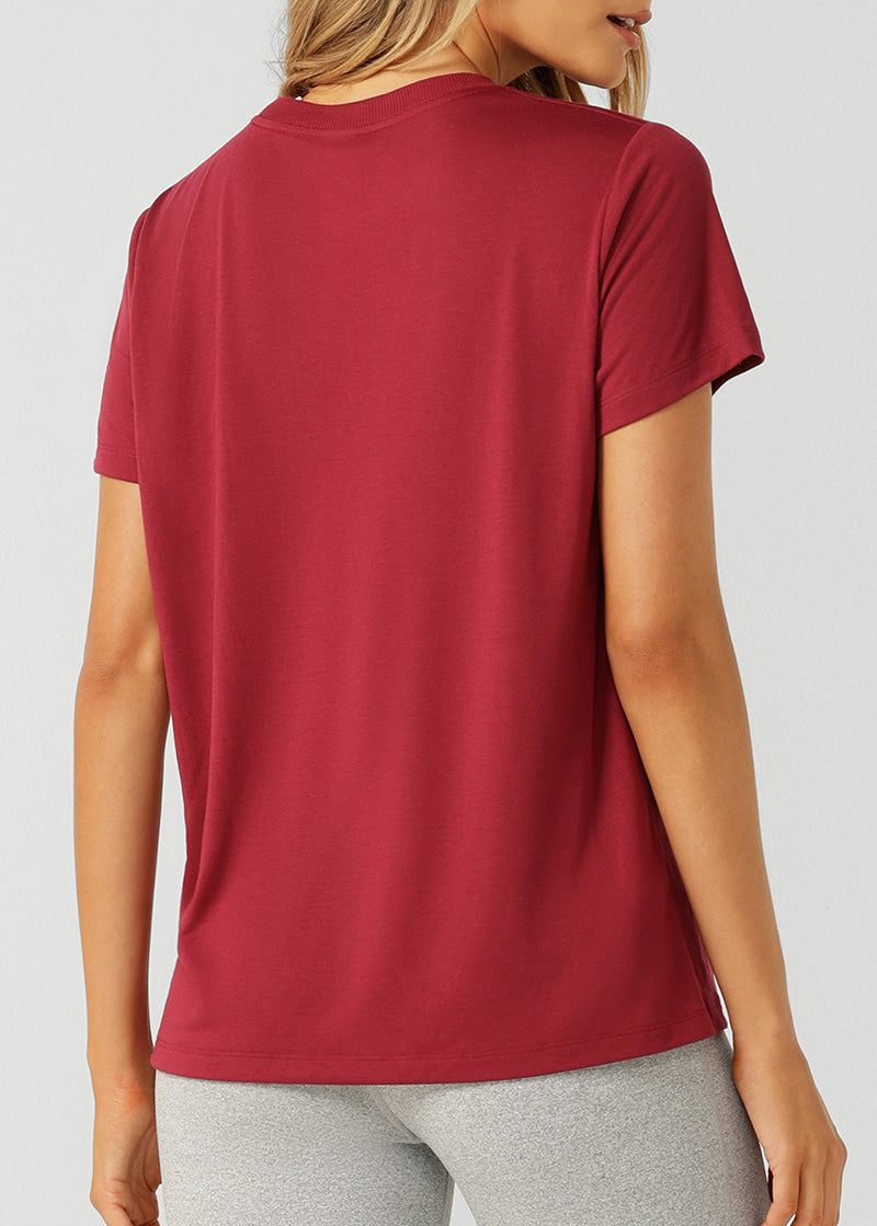 ﾗｽﾄ1点  ﾛｰﾅ LB0380 ﾛｰﾀｽ Tｼｬﾂ BERRY RED