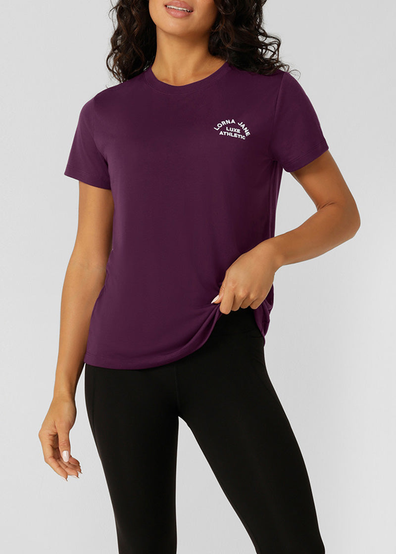[NEW] ﾛｰﾅ LB0380 ﾛｰﾀｽ Tｼｬﾂ DARK GRAPE