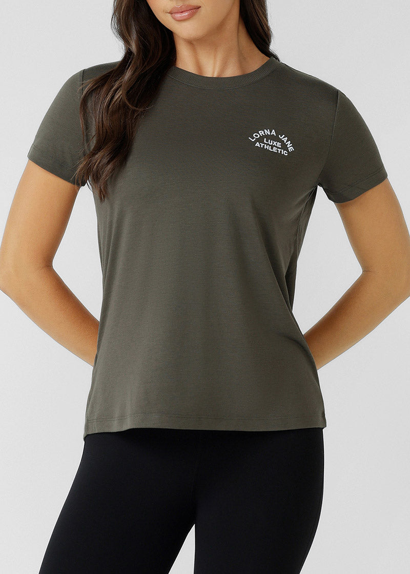 [NEW] ﾛｰﾅ LB0380 ﾛｰﾀｽ Tｼｬﾂ  DARK KHAKI HAZE