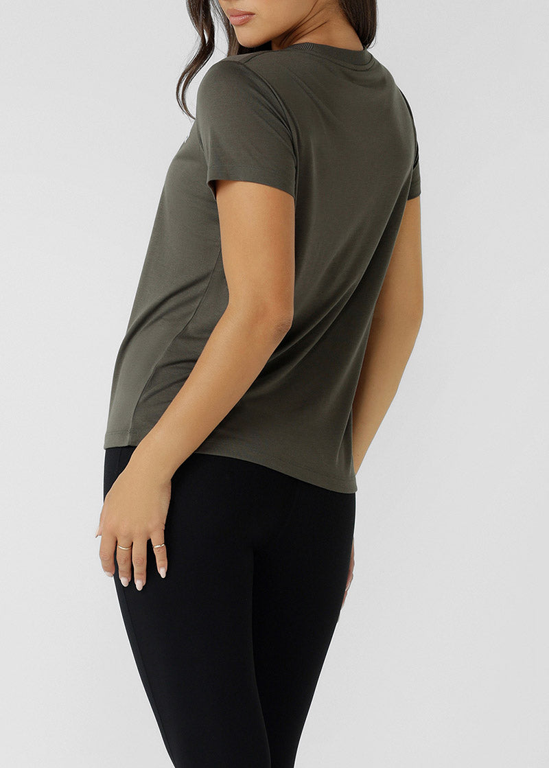 [NEW] ﾛｰﾅ LB0380 ﾛｰﾀｽ Tｼｬﾂ  DARK KHAKI HAZE