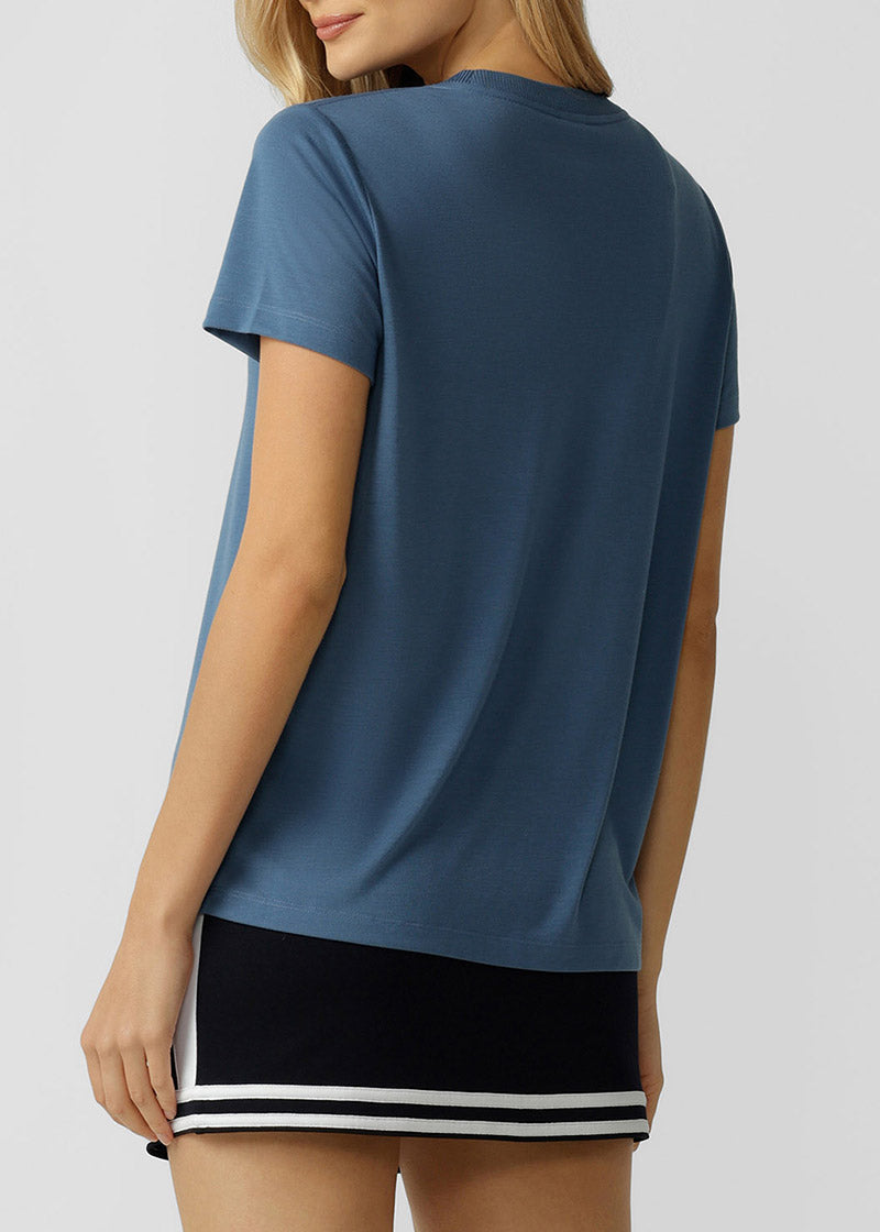 [NEW] ﾛｰﾅ LB0380 ﾛｰﾀｽTｼｬﾂ LIGHT FROST BLUE
