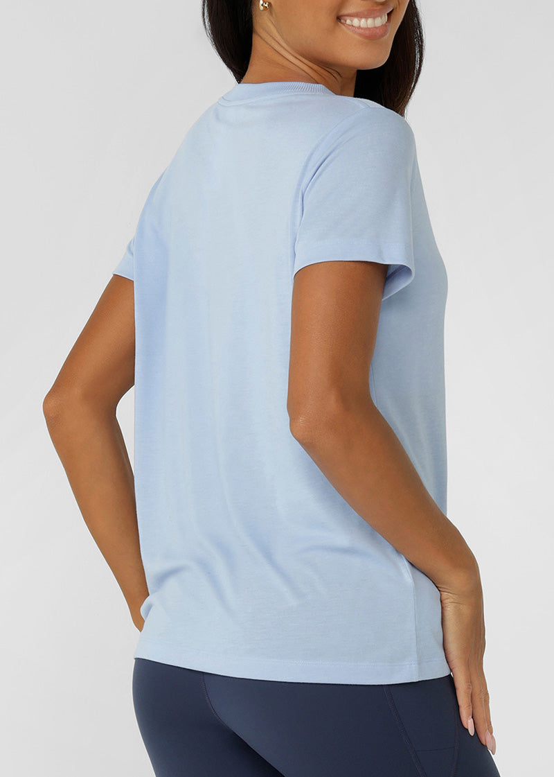 [NEW] ﾛｰﾅ LB0380 ﾛｰﾀｽTｼｬﾂ PETAL BLUE