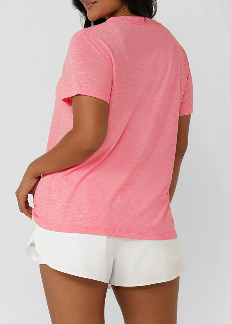 [NEW] ﾛｰﾅ LB0380 ﾛｰﾀｽTｼｬﾂ STRAWBERRY MARL