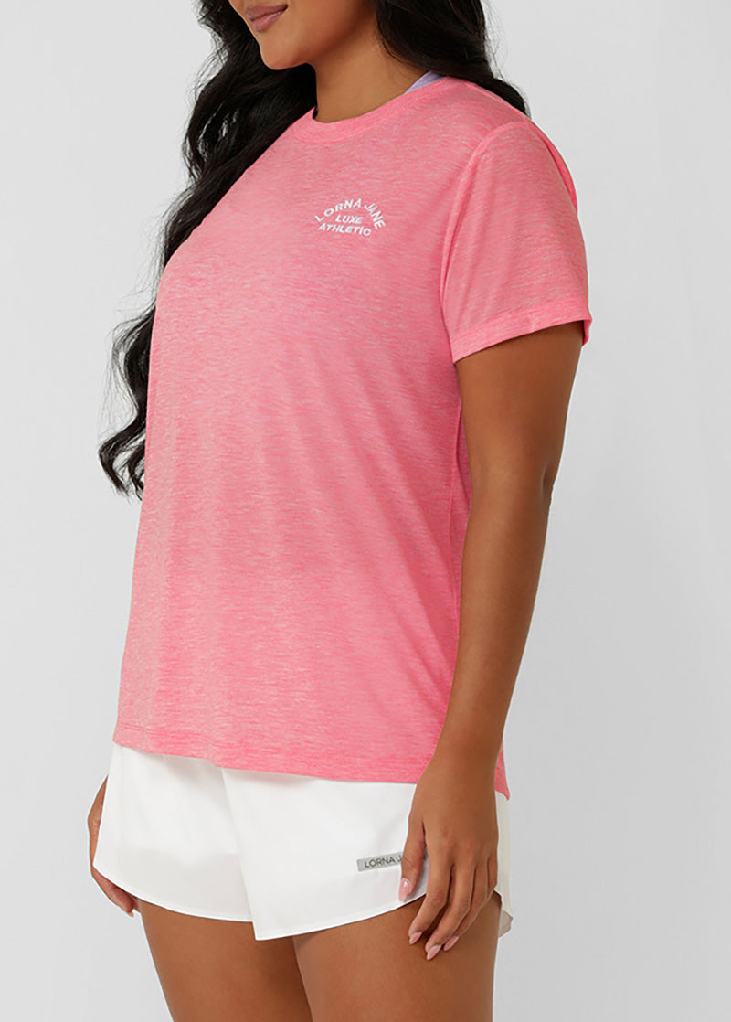 [NEW] ﾛｰﾅ LB0380 ﾛｰﾀｽTｼｬﾂ STRAWBERRY MARL