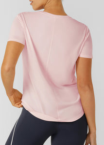 [NEW]ﾛｰﾅ LB0463 ｴﾐｰ ﾀﾞｲﾅﾐｯｸ ｱｸﾃｨﾌﾞTｼｬﾂ PALE PEONY MARL