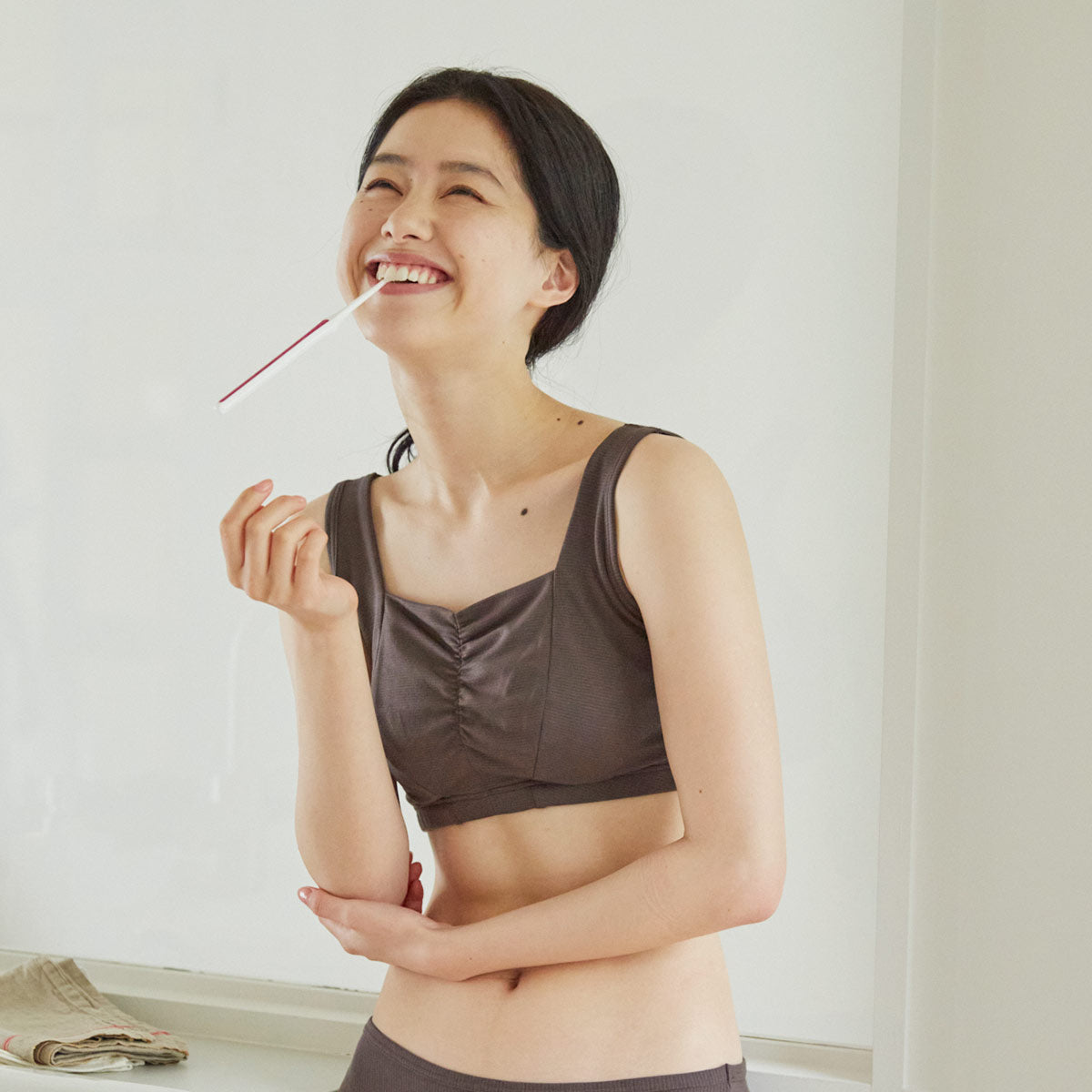 【VENEX】8780　シャーリングブラ(パッド付き)